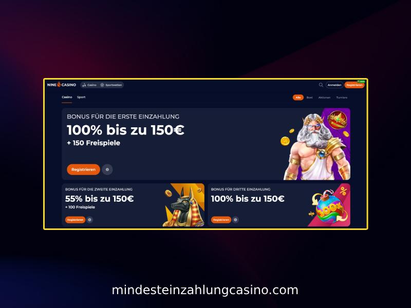 Überblick über die interessantesten Funktionen von Nine Casino