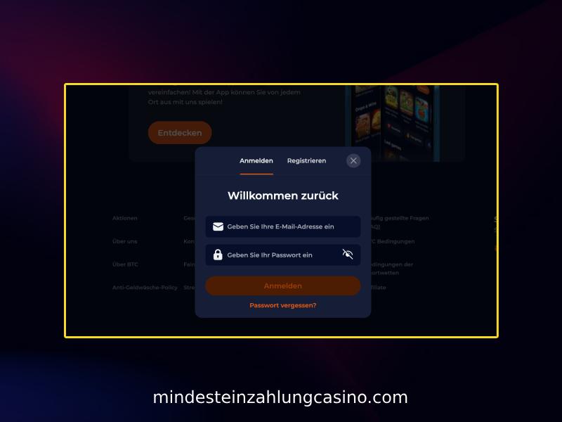 Wie registriert man sich im Nine Casino?