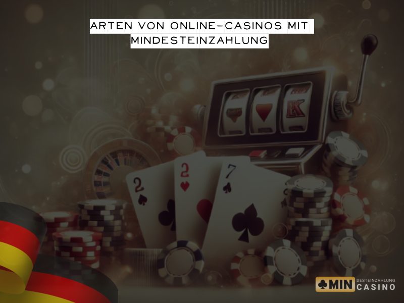 Verschiedene Typen von Online-Casinos mit Mindesteinzahlung