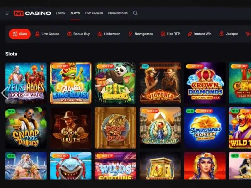 Spielekatalog im N1 Casino