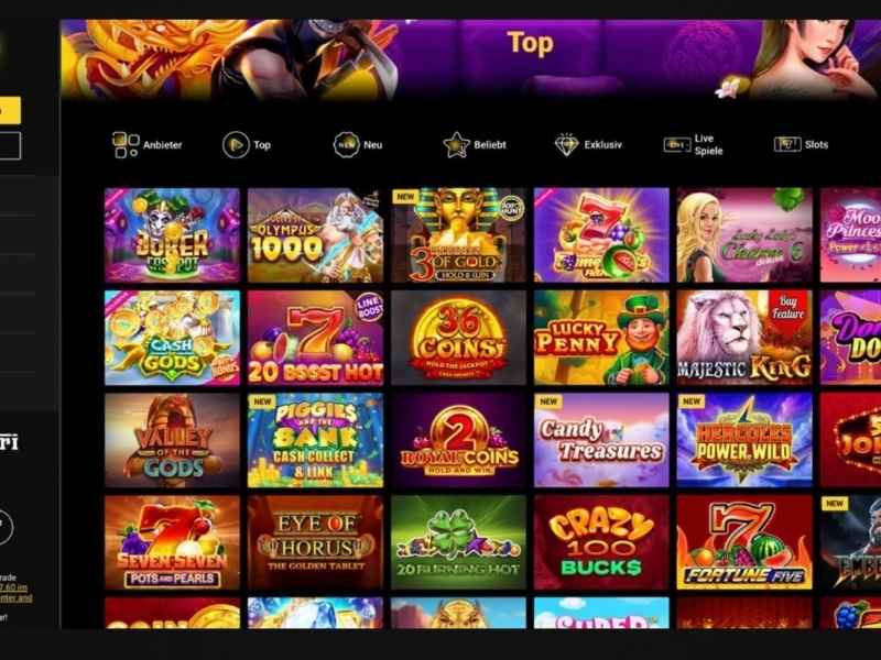 Spielekatalog bei ZetCasino